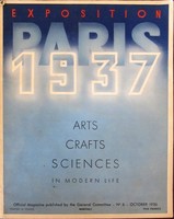 Exposition Paris 1937 ARTS CRAFTS SCIENCES IN MODERN LIFE No. 6 October 1936